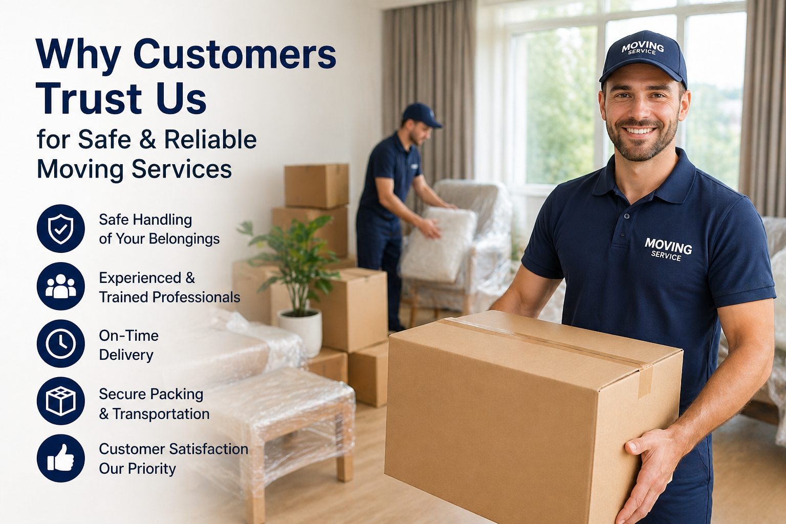 Why Customers Trust Us for Safe & Reliable Moving Services