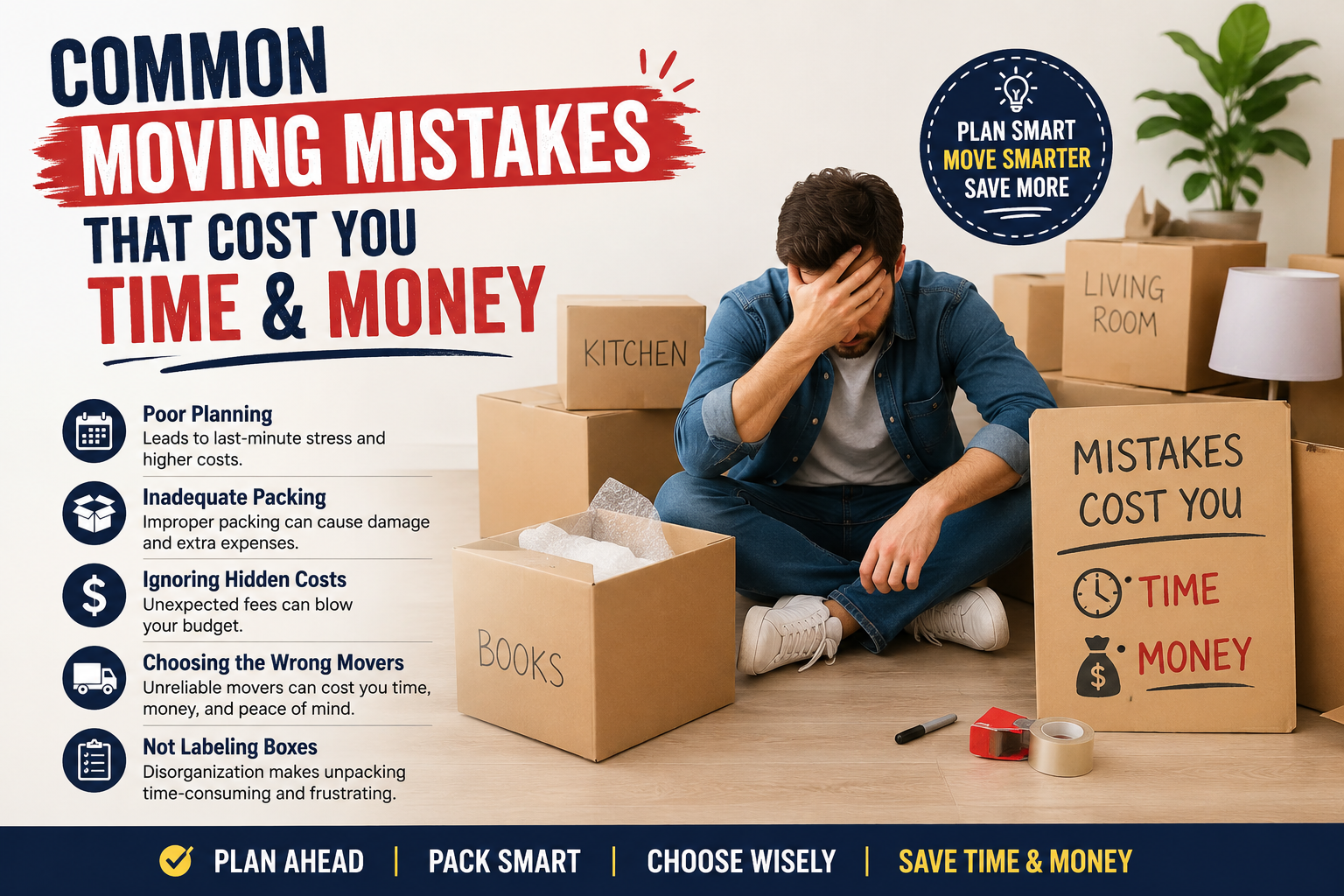 Common Moving Mistakes That Cost You Time & Money 