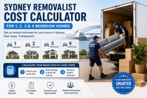 Sydney Removalist Cost Calculator: 1, 2, 3 & 4 Bedroom Homes