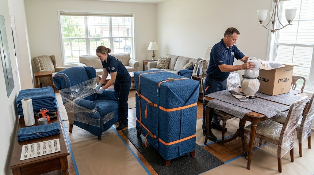 What Happens to Your Furniture in Transit? A Step-by-Step Journey Inside an Interstate Move Step Two: Wrapping and Protective Packing