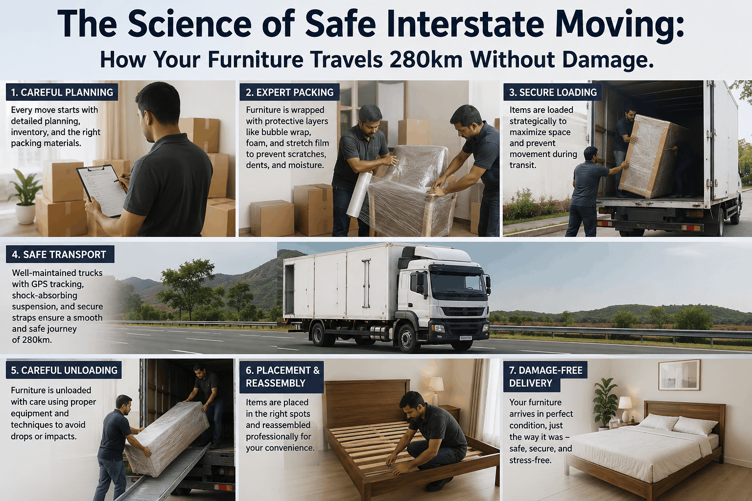 The Science of Safe Interstate Moving: How Your Furniture Travels 280km Without Damage